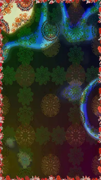 Raster illüstrasyonu. Kahverengi ve gri renkli çiçekler. Çiçeksiz desenli arka plan, vuruşlar, sıçramalar, yaz çiçekleri..