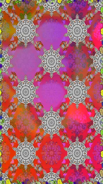 Çiçekler suluboya tarzında gri ve pembe renklerde. Raster illüstrasyonunda kusursuz çiçek deseni.