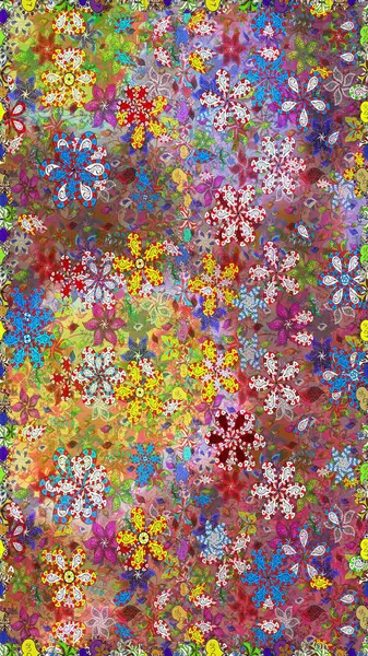 Güzel kumaş deseni. Güzel suluboya çiçek buketi pürüzsüz desen.