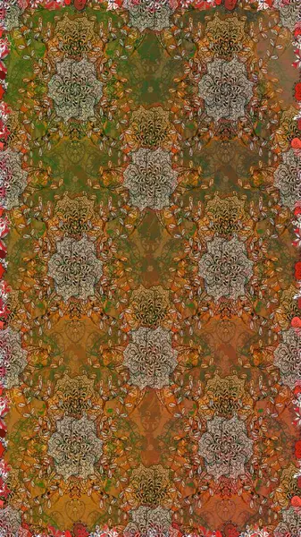 Düz Çiçek Elementleri Tasarımı. Renkli Yaz Temalı Kusursuz Arkaplan. Modaya uygun kumaş deseni. Sevimli çiçek raster deseni.