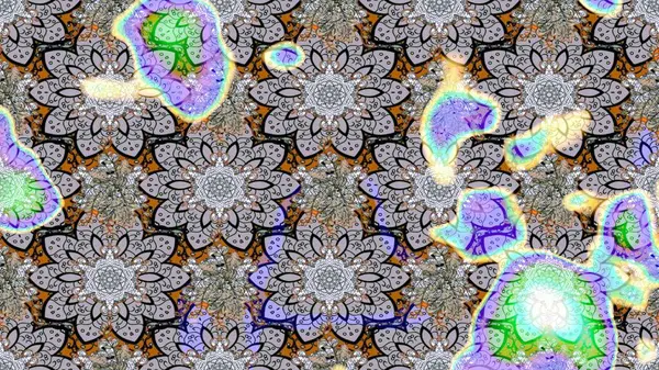 Raster illüstrasyonu. Tekstil veya kitap kapakları, imalat, duvar kağıtları, baskı, hediye paketi ve yapıştırma kitabı için çiçek eskizi geçmişi. Küçük ölçekli çiçeklerdeki basit sevimli desen.