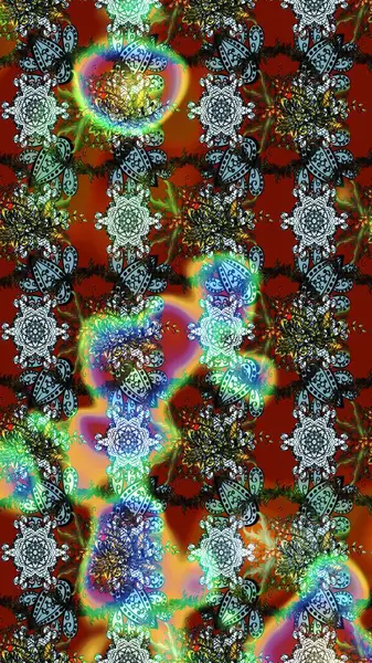 Küçük çiçekteki sevimli çiçek deseni. Raster illüstrasyonu. Çizim.