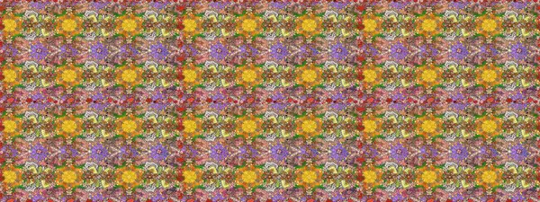 Kahverengi renkli çiçekler. Raster illüstrasyonunda kusursuz çiçek deseni.