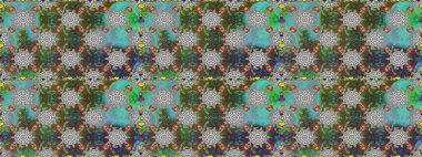 Birçok gri soyut çiçekli tropik, pürüzsüz desen. Küçük çiçekteki sevimli çiçek deseni. Varicologray raster kusursuz illüstrasyon.