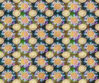 El çizimi, soyut ve süslü elementler. Suluboya resim taklit Raster çizimi. Yaz çiçekleri teması. Bej ve nötr renkler. Klasik çiçekler..