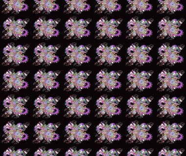 Kusursuz Vintage Çiçek Deseni. Raster Kalça dokusu deseni.