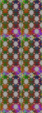 Raster illüstrasyonu. Kahverengi ve gri renkli çiçekler. Tropik, dikişsiz çiçek deseni..