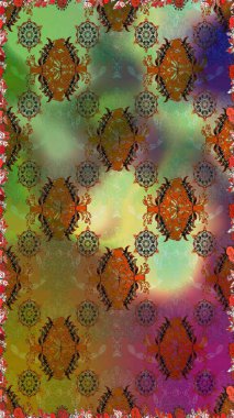 Kusursuz. Küçük renkli çiçekler. Motley illüstrasyonu. Moda baskıları için zarif bir şablon. Küçük çiçekte güzel bir desen. Çiçekli bahar çiçekleri.