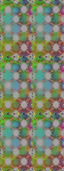 Düz Çiçek Elementleri Tasarımı. Çiçek deseni. Raster illüstrasyonu. Renkli Bahar Temalı Kusursuz Arkaplan. Kusursuz Chichi kumaş deseni..