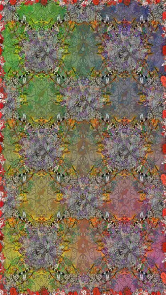 Raster illüstrasyonu. Gri renkli gri papatya deseni. Gri renklerde.