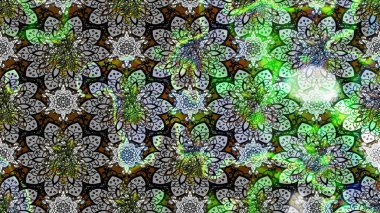 Raster illüstrasyonu. Düz Çiçek Elementleri Tasarımı. Çiçek desenli çizim. Renkli Bahar Teması eskiz kalıbı. Güzel kumaş deseni. Asya tekstil tarzında.