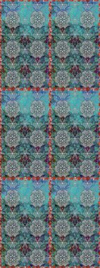 Düz çiçek öğeleri tasarım. Güzel kumaş deseni. Trendy sorunsuz çiçek deseni içinde Raster resim. Yaz tema Dikişsiz desen arka plan rengi.