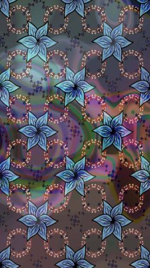 Düz Çiçek Elementleri Tasarımı. Renkli Bahar Teması eskiz kalıbı. Parlak arkaplan eskiz desenli çiçekli fantezi tasarımı.