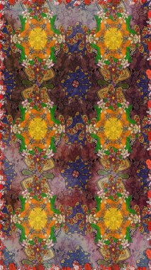 Vadinin çiçekleri kahverengi ve gri renklerde. Eskiz arkaplan modeli. Raster - stok. Suluboya, elle çizilmiş.