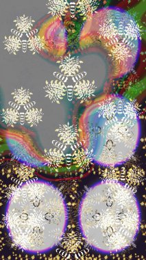 Raster hisseleri. Gri ve tarafsız çiçekler. Eskiz arkaplan modeli. Suluboya, elle çizilmiş.