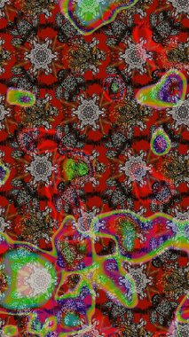 Gri renkli çiçekler. Renkli Yaz Temalı eskiz kalıbı. Sevimli çiçek raster deseni. Düz Çiçek Elementleri Tasarımı.