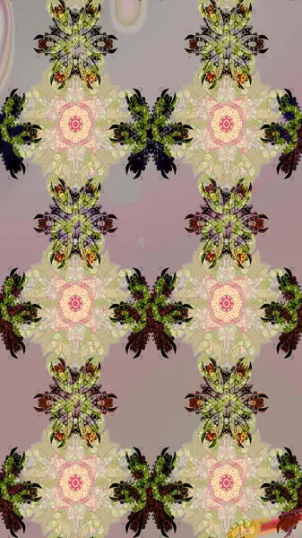 Bej ve gri arka planda. Tekstil, kumaş, ambalaj, hatıra defteri için hoş bir çiçek arkaplanı. Elle çizilmiş çiçek desenli Raster çizimi. Çocuksu tasarım.