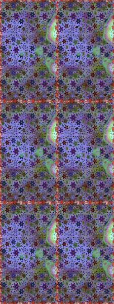 Çiçek ve yapraklı çiçek deseni. Küçük çiçekli şirin bir desen. Raster illüstrasyonu.