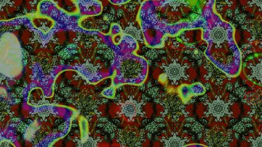 Gömlek, arka plan modelini çiz. Tropik çiçekler. Yeşil renkte çiçekler.