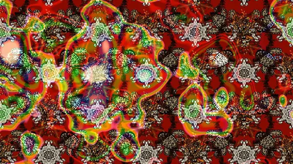 Küçük çaplı çiçeklerdeki basit şirin desenler. Tekstil veya kitap kapakları, imalat, duvar kağıtları, baskı, hediye paketi ve yapıştırma kitabı için çiçek eskizi geçmişi. Raster illüstrasyonu.