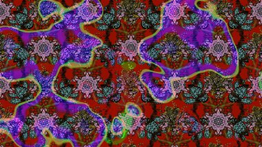 El yapımı çiçek ve bitki koleksiyonu. Raster illüstrasyonu. Eskiz tarzı kahverengi renklerde. Şirin karalamalı çiçek desenli çizim. Raster illüstrasyonu.