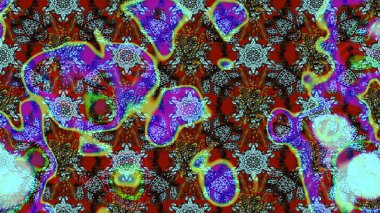 Suluboya çiçekli çiçek deseni. Raster illüstrasyonu. Mavi renkte güzel tekstil.