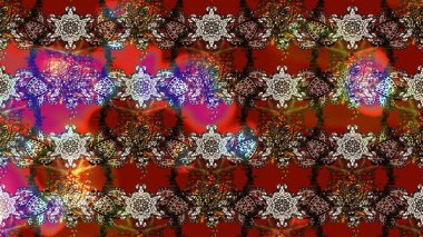 Küçük çiçekteki sevimli çiçek deseni. Raster illüstrasyonu. Çizim.