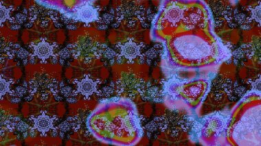 Kahverengi renkte zarif çiçekli suluboya. Renkli Bahar Teması eskiz kalıbı. Düz Çiçek Elementleri Tasarımı. Raster illüstrasyonu.