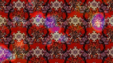 Çiçekli karalama şeklinde Raster çiçek deseni. Nazikçe, güzel çiçek arkaplanı. Kahverengi renkte çiçekler.