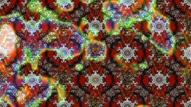 El çizimi çiçek çizimi deseni (fayans). Şirin çiçekli, desenli, kahverengi renkli bir eskiz deseni. Tekstil için suluboya çizim deseni.