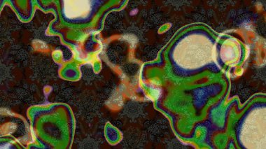 Renkli Bahar Teması eskiz kalıbı. Düz Çiçek Elementleri Tasarımı. Raster..