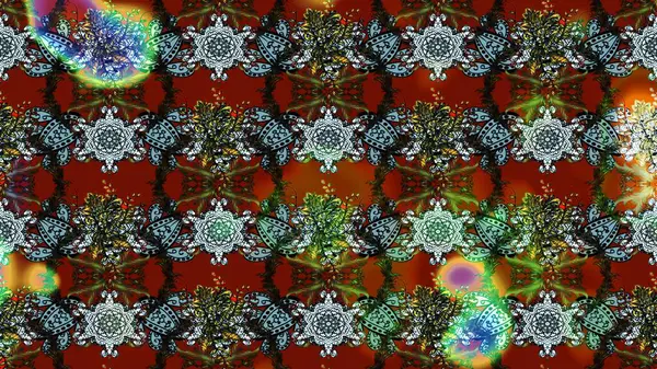 Raster çiçek desenli çiçek deseni, yapraklar, dekoratif elementler, sıçrama, lekeler, el çizimi kontur çizgileri ve Doodle çizim stili, grafik raster çizim çizimi.