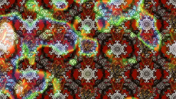 El çizimi çiçek çizimi deseni (fayans). Şirin çiçekli, desenli, kahverengi renkli bir eskiz deseni. Tekstil için suluboya çizim deseni.