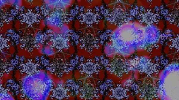 Eskiz klasiği. Raster Şirin kumaş deseni. Renkli Bahar Teması eskiz kalıbı. Düz Çiçek Elementleri Tasarımı.