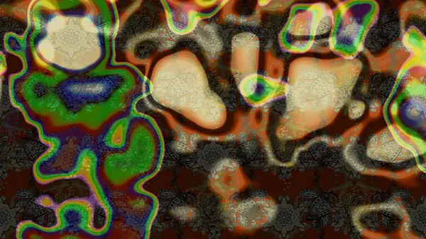 Çiçek deseni. Raster illüstrasyonu. Chichi 'nin kumaş kalıbını çiz. Renkli Bahar Teması eskiz kalıbı. Düz Çiçek Elementleri Tasarımı.