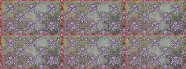 Sevimli çiçek raster deseni. Gri ve nötr renkte çiçekler. Renkli Bahar Temalı Kusursuz Arkaplan. Düz Çiçek Elementleri Tasarımı.