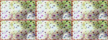 Raster illüstrasyonunda kusursuz çiçek deseni. Tarafsız ve bej renklerde. Güzel kumaş deseni. Raster illüstrasyonu.