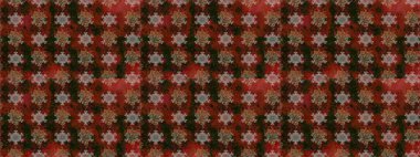 Patlayan çiçekler soyut olarak yerleştirilmiş. Raster deseni. Yumuşak, bahar çiçekleri kahverengi ve gri renklerde. Raster illüstrasyonu.