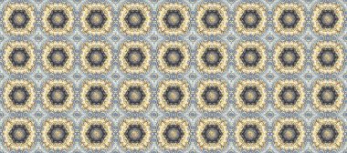 Raster altın pürüzsüz desen. Gri, nötr ve bej renklerde pürüzsüz desen. Kusursuz altın desenli bukleler. Doğu tarzında altın elementler arabesk.