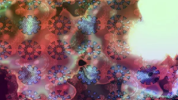 Varicolobrown Raster çizimi. Bir sürü kahverengi ve soyut çiçekli tropik eskiz deseni. Küçük çiçekte sevimli çiçek deseni var..