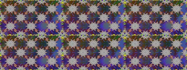 Küçük çiçekli basit, dikişsiz desen. Gri ve mor renkli şirin çiçekler. Moda baskısı, albüm, ambalaj kağıdı ve duvar kağıdı için zarif dekoratif süslemeler. Raster illüstrasyonu.