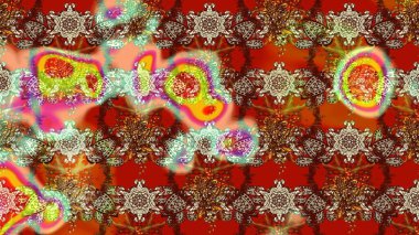 Botanik çizim kalıbı. Organik elementler. Suluboya etkisi. Raster deseni.