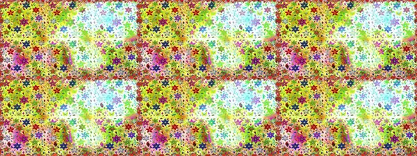 Suluboya, elle çizilmiş. Kusursuz bir arka plan modeli. Raster - stok. Vadinin çiçekleri sarı ve nötr renklerde.