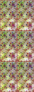 Suluboya kusursuz desen. Moda baskısı. Çiçeğin suluboya çizimlerinin mükemmel deseni. Dekorasyon ve tasarım için güzel bir desen. Eski model. Raster illüstrasyonu.