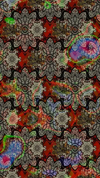 Gri renklerde. Raster illüstrasyonu. 3D çiçekler, çizim.