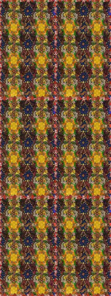 Doğal kozmetik ürünleri, parfüm, çiçekçi dükkanı için bahar ihalesi tasarımı. Kahverengi ve sarı lale çiçekleriyle pürüzsüz bir desen. Paket kağıdı için en iyisi. Karşılama ya da düğün geçmişi olarak kullanılabilir.