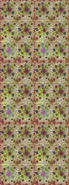 Tarafsız bir arkaplanda. El çizimi çiçekli, pürüzsüz bir desen. Çocuksu tasarım. Tekstil, kumaş, ambalaj, hatıra defteri için güzel çiçek arkaplanı..