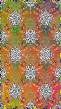 Modaya uygun kumaş deseni. Küçük çiçekteki sevimli çiçek deseni. Kusursuz Tony kumaş deseni. Raster illüstrasyonu.