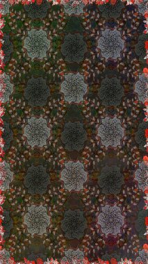 Süs bahar bahçe dokusu gelişmeye. Raster illüstrasyon. Çiçek deseni. Çiçek dikişsiz arka plan.