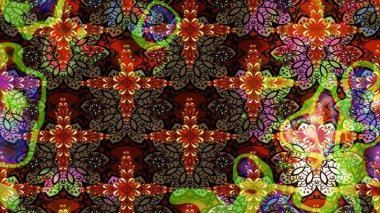 Moda baskıları için zarif bir şablon. Çiçekli yaz çiçekleri. Küçük çiçekte güzel bir desen. Robot resim. Motley illüstrasyonu. Küçük renkli çiçekler..